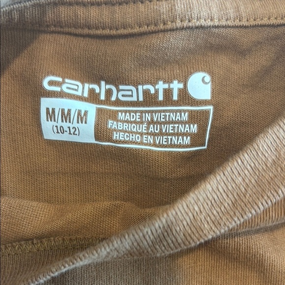 Boys Medium 11/12 Carhartt Chestnut Long Sleeve Tee - Picture 4 of 4